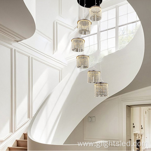Luxury K9 crystal 72w modern chandeliers pendant lighting